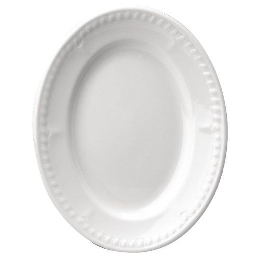 Churchill Buckingham White Oval Platters (Pack of 12) (M528)