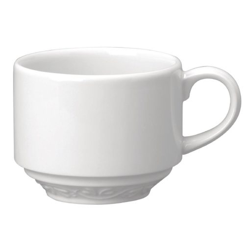 Churchill Chateau Blanc Stackable Tea Cups 199ml (Pack of 24) (M570)