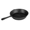Vogue Round Cast Iron Ribbed Skillet Pan 267mm (M652)