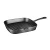 Vogue Square Cast Iron Ribbed Skillet Pan 241mm (M653)