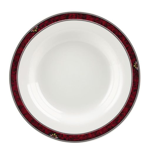 Churchill Milan Classic Rimmed Soup Bowls 230mm (Pack of 24) (M754)