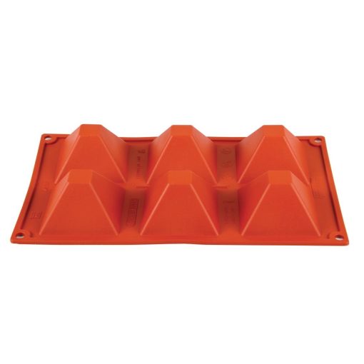 Pavoni Formaflex Silicone Pyramid Mould 6 Cup (N943)