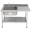 Franke Sissons Self Assembly Stainless Steel Sink Right Hand Drainer 1200x650mm (P365)