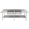 Franke Sissons Stainless Steel Double Sink Double Drainer 2400x650mm (P376)