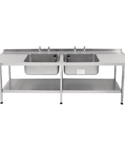 Franke Sissons Stainless Steel Double Sink Double Drainer 2400x650mm (P376)