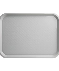 Kristallon Medium Polypropylene Fast Food Tray Grey 415mm (P502)
