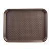 Kristallon Medium Polypropylene Fast Food Tray Brown 415mm (P503)