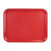 Kristallon Medium Polypropylene Fast Food Tray Red 415mm (P504)