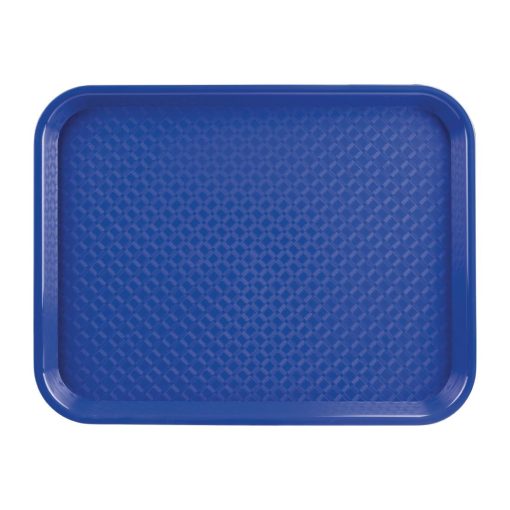 Kristallon Medium Polypropylene Fast Food Tray Blue 415mm (P506)