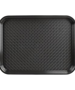 Kristallon Large Polypropylene Fast Food Tray Black 450mm (P507)