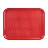 Kristallon Large Polypropylene Fast Food Tray Red 450mm (P510)