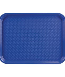 Kristallon Large Polypropylene Fast Food Tray Blue 450mm (P512)