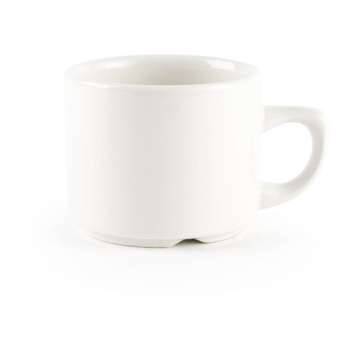 Churchill Whiteware Stackable Maple Espresso Cups 114ml (Pack of 24) (P738)