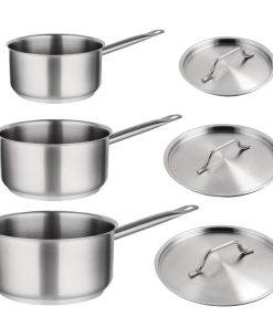 Special Offer - Vogue Saucepan Set (Pack of 3) (S128)