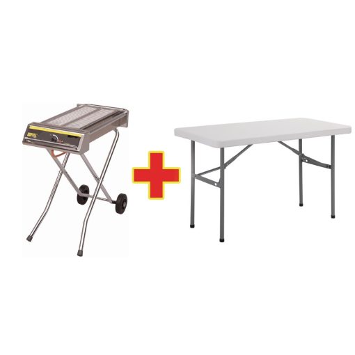 SPECIAL OFFER Buffalo Folding Gas Barbecue And Free Folding Table (S502)