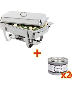Special Offer Milan Chafer Set And 24 Olympia Chafing Gel Fuel Tins (S600)