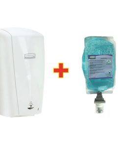 Special Offer Rubbermaid AutoFoam Dispenser and 4 Perfumed Foam Hand Soaps 1.1Ltr (S813)
