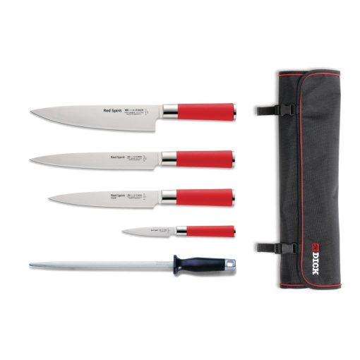 Dick Red Spirit 5 Piece Knife Set with Wallet (S902)