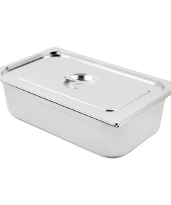 Vogue Stainless Steel 1/1 Gastronorm Pan with Lid (SA248)