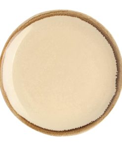 Olympia Kiln Round Coupe Plate Sandstone 230mm (Pack of 6) (SA284)