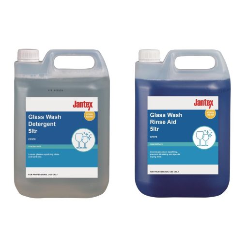 Jantex Glasswasher Detergent and Rinse Aid Concentrate 5Ltr (2 Pack) (SA487)
