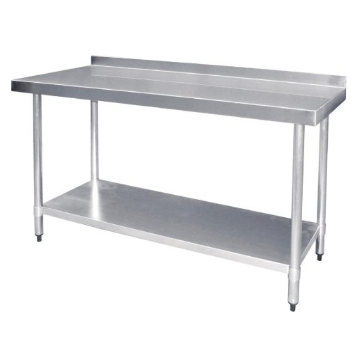 Vogue Stainless Steel Prep Table with Upstand 1800mm (T383)