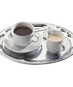 APS Chrome-Plated Stainless Steel Oval Tea Tray 300mm (T765)
