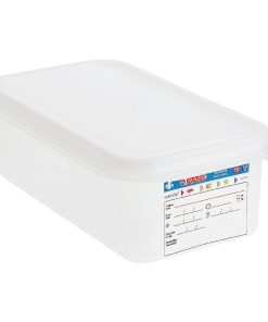 Araven Polypropylene 1/3 Gastronorm Food Container 4Ltr (Pack of 4) (T986)