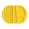 Kristallon Large Polycarbonate Compartment Food Trays Yellow 375mm (U039)