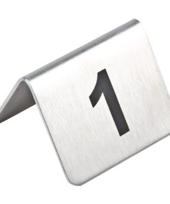 Stainless Steel Table Numbers 1-10 (Pack of 10) (U046)