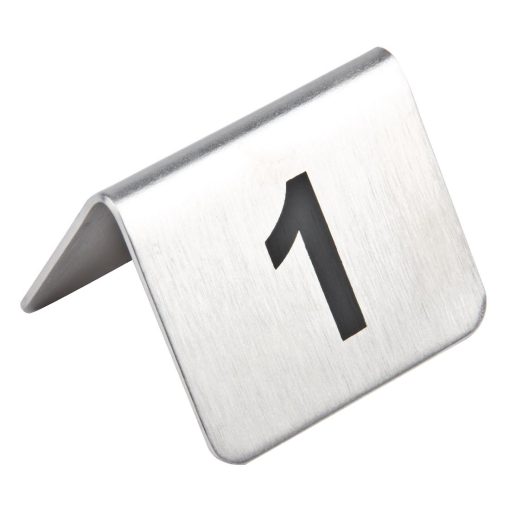 Olympia Stainless Steel Table Numbers 1-10 Pack of 10 (U046) - CaterSpeed