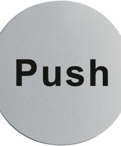 Stainless Steel Door Sign - Push (U063)