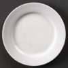 Olympia Linear Wide Rimmed Plates 200mm (Pack of 12) (U090)