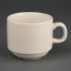 Olympia Ivory Stacking Tea Cups 206ml 7.5oz (Pack of 12) (U106)