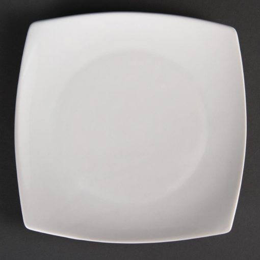 Olympia Whiteware Rounded Square Plates 185mm (Pack of 12) (U169)