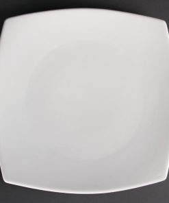 Olympia Whiteware Rounded Square Plates 305mm (Pack of 6) (U172)