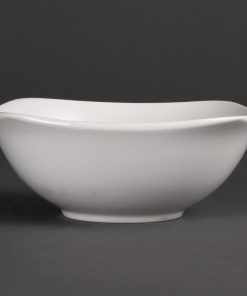 Olympia Whiteware Rounded Square Bowls 180mm (Pack of 12) (U174)