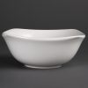 Olympia Whiteware Rounded Square Bowls 220mm (Pack of 12) (U175)