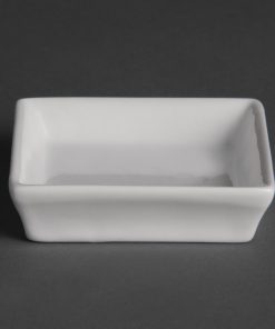 Olympia Flat Square Miniature Dishes 80mm (Pack of 12) (U180)
