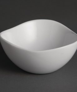 Olympia Whiteware Wavy Bowls 105mm (Pack of 12) (U185)