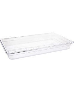 Vogue Polycarbonate 1/1 Gastronorm Container 65mm Clear (U224)