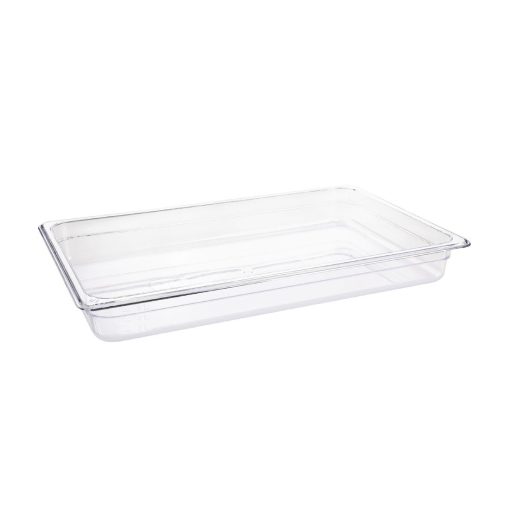Vogue Polycarbonate 1/1 Gastronorm Container 65mm Clear (U224)
