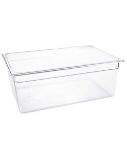 Vogue Polycarbonate 1/1 Gastronorm Container 200mm Clear (U227)