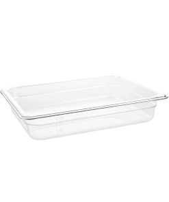 Vogue Polycarbonate 1/2 Gastronorm Container 65mm Clear (U228)