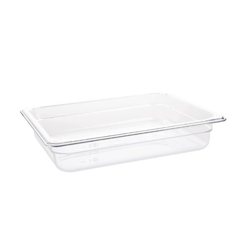 Vogue Polycarbonate 1/2 Gastronorm Container 65mm Clear (U228)