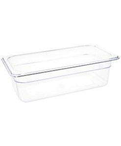 Vogue Polycarbonate 1/3 Gastronorm Container 100mm Clear (U233)