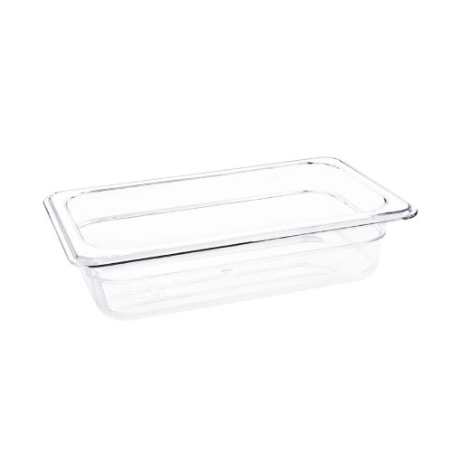 Vogue Polycarbonate 1/4 Gastronorm Container 65mm Clear (U236)