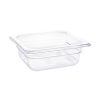 Vogue Polycarbonate 1/6 Gastronorm Container 65mm Clear (U239)
