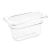 Vogue Polycarbonate 1/9 Gastronorm Container 100mm Clear (U243)