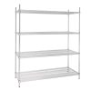 Vogue 4 Tier Wire Shelving Kit 1525x610mm (U258)